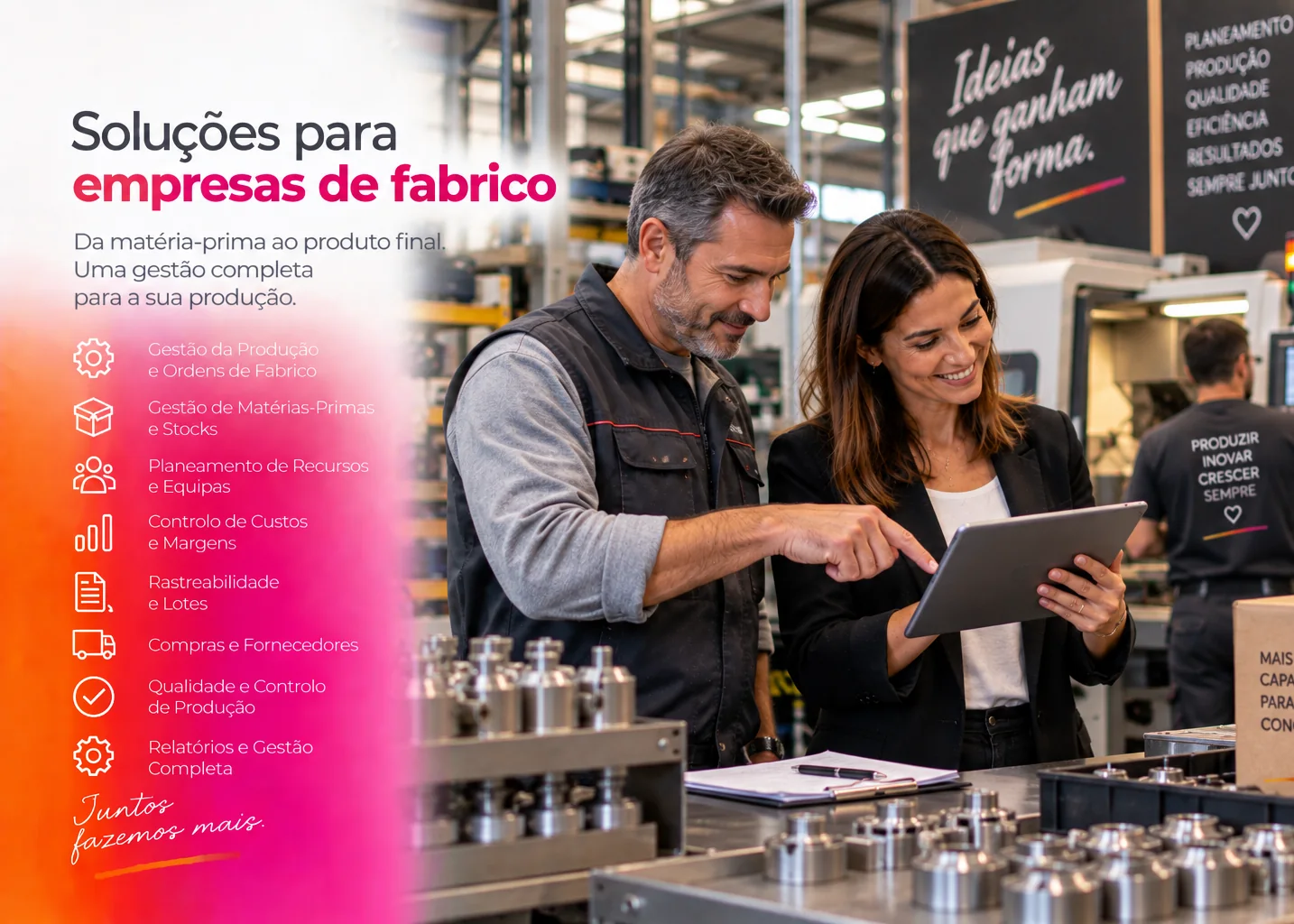 WinMax para empresas de fabrico e produção