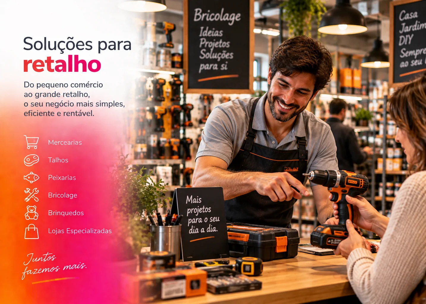 Soluções WinMax para lojas de bricolage