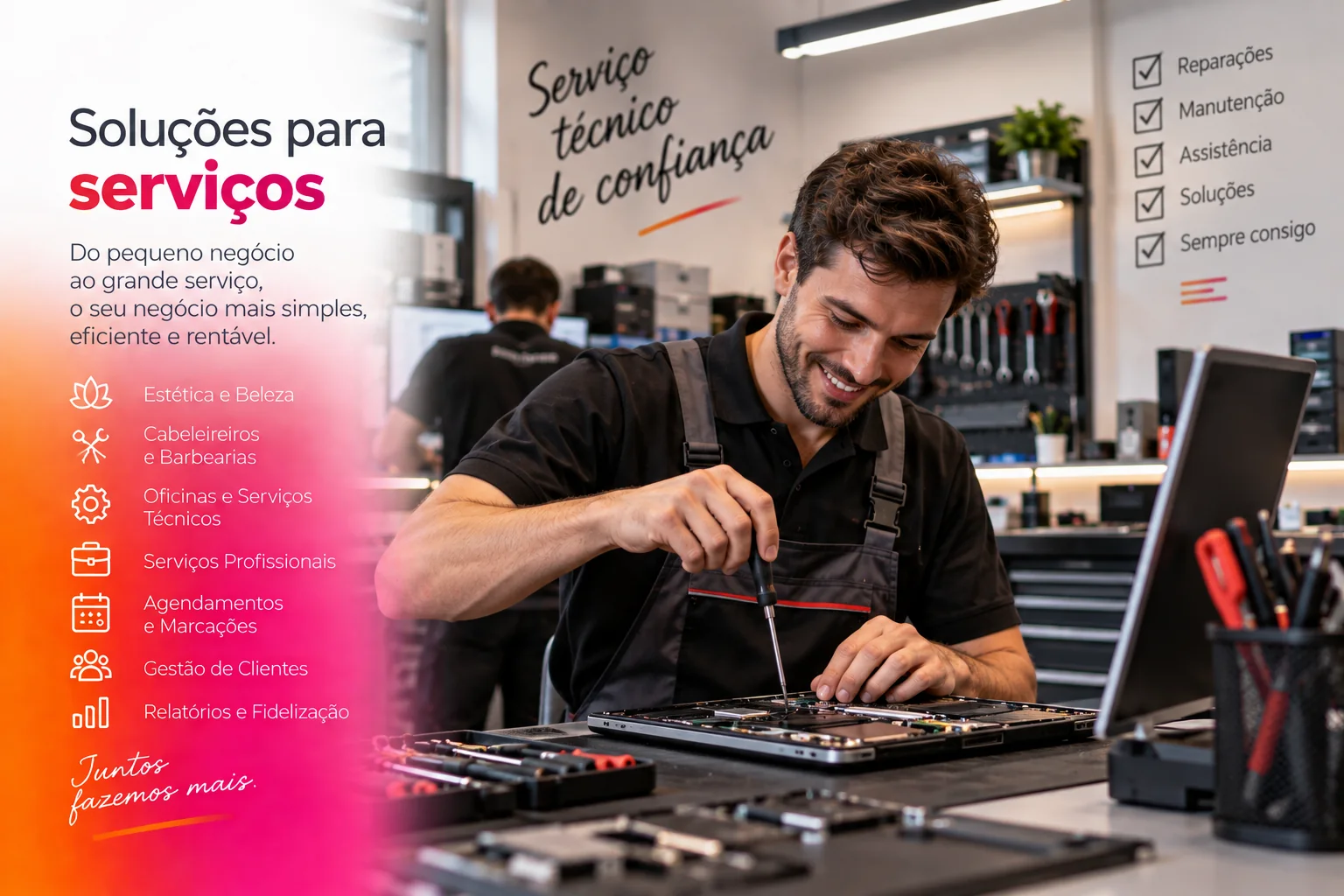 Soluções WinMax para serviços técnicos